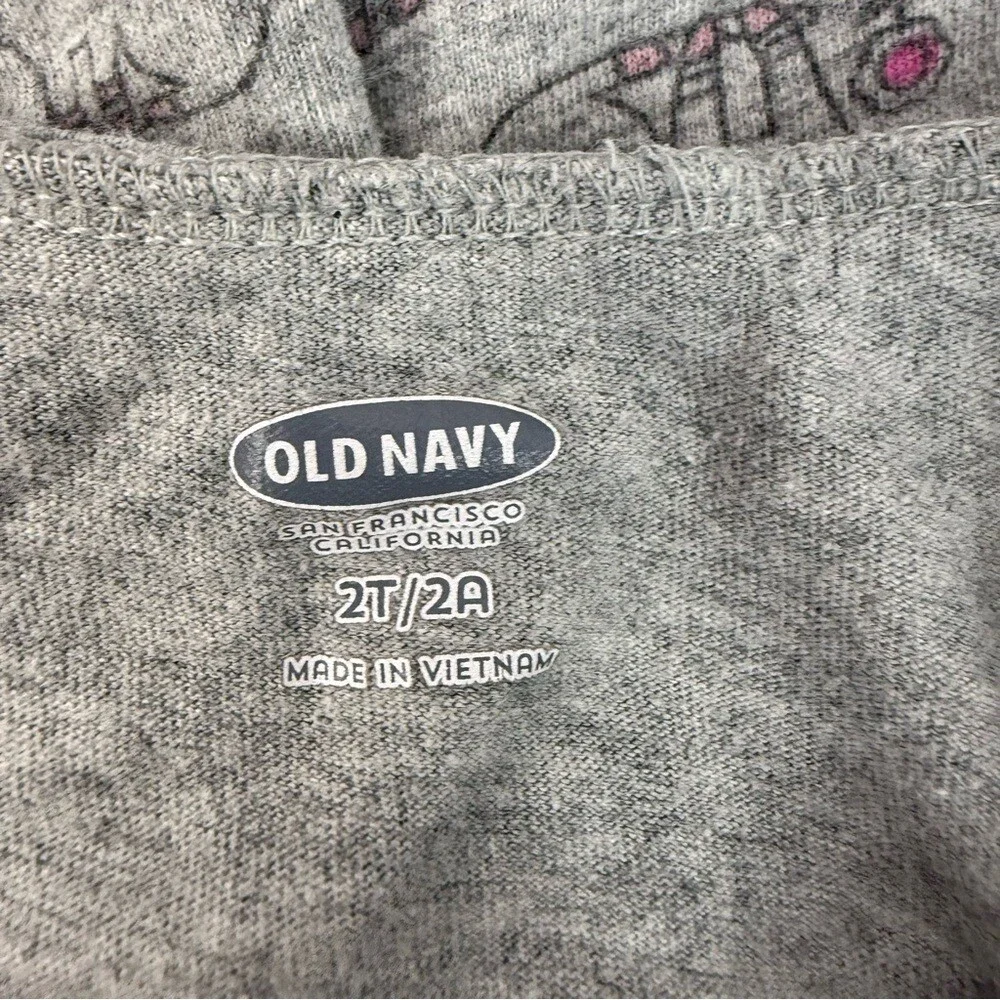Old Navy shirt top cats kittens flowers floral Gray Kids Tee with Cat Pattern